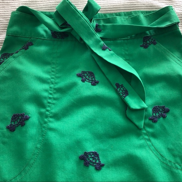 Vintage wrap embroidered turtle skirt - Picture 4 of 5